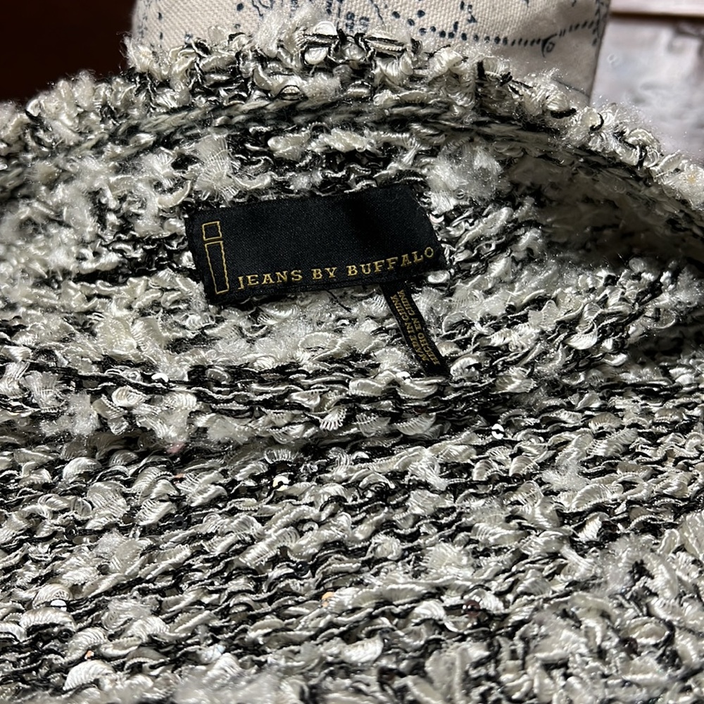 I jeans by Buffalo Crew Neck Long Sleeve Knitted Sparkly Sweater - Picture 8 of 8